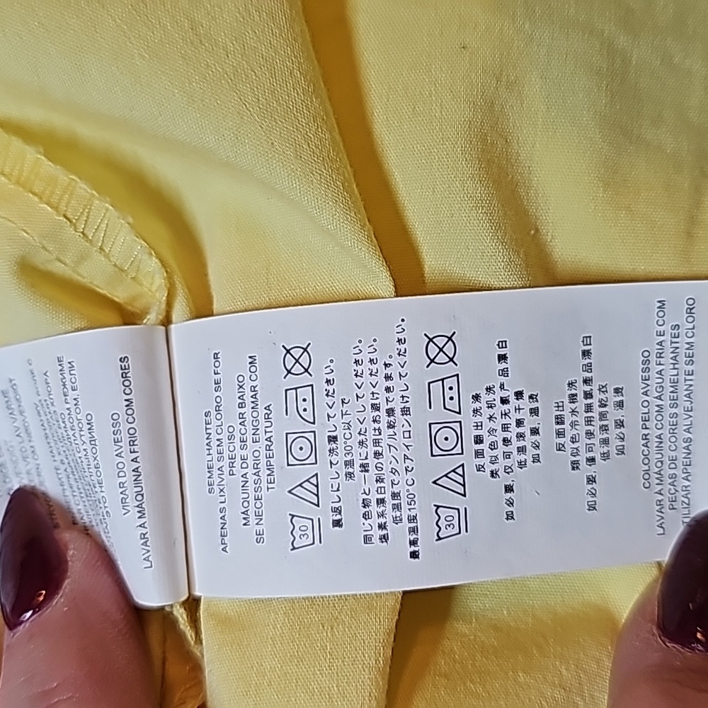 NEW MICHAEL KORS YELLOW SLEEVELESS RUFFLE FRONT PULLOVER BLOUSE TOP - Picture 13 of 14